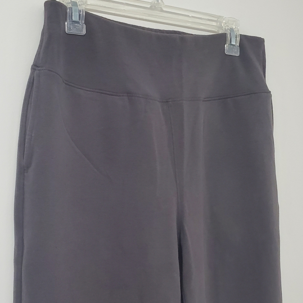 Lunya Pima Cotton Good In Bed  Wide Straight Leg Lounge Pants Taupe Brown Medium - Picture 6 of 12